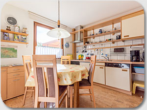 Küche im Gästehaus Freier Horst in Lerbach im Harz